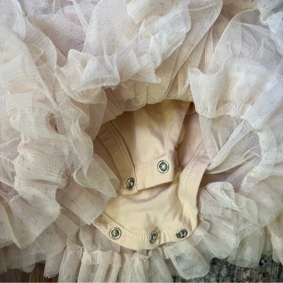 Popatu Girl's Ivory Petti Tutu Dress Size 12 M - Picture 4 of 5